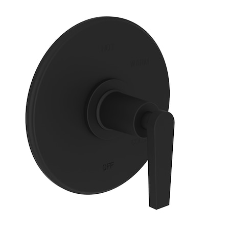 Newport Brass Pressure Shower Trim Plate W/ Handle. Less Showerhead, Arm, Blk 4-2974BP-56